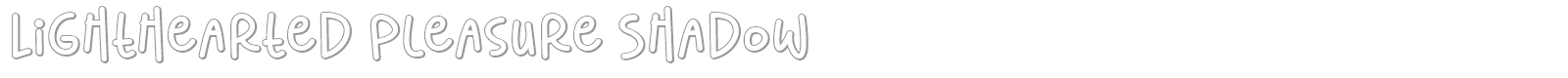 Lighthearted Pleasure font preview